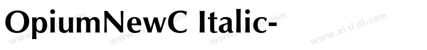 OpiumNewC Italic字体转换